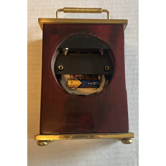 Vintage Howard Miller Rosewood Mantle Clock Model 613-528 Airline Promo Working - Picture 9 of 12